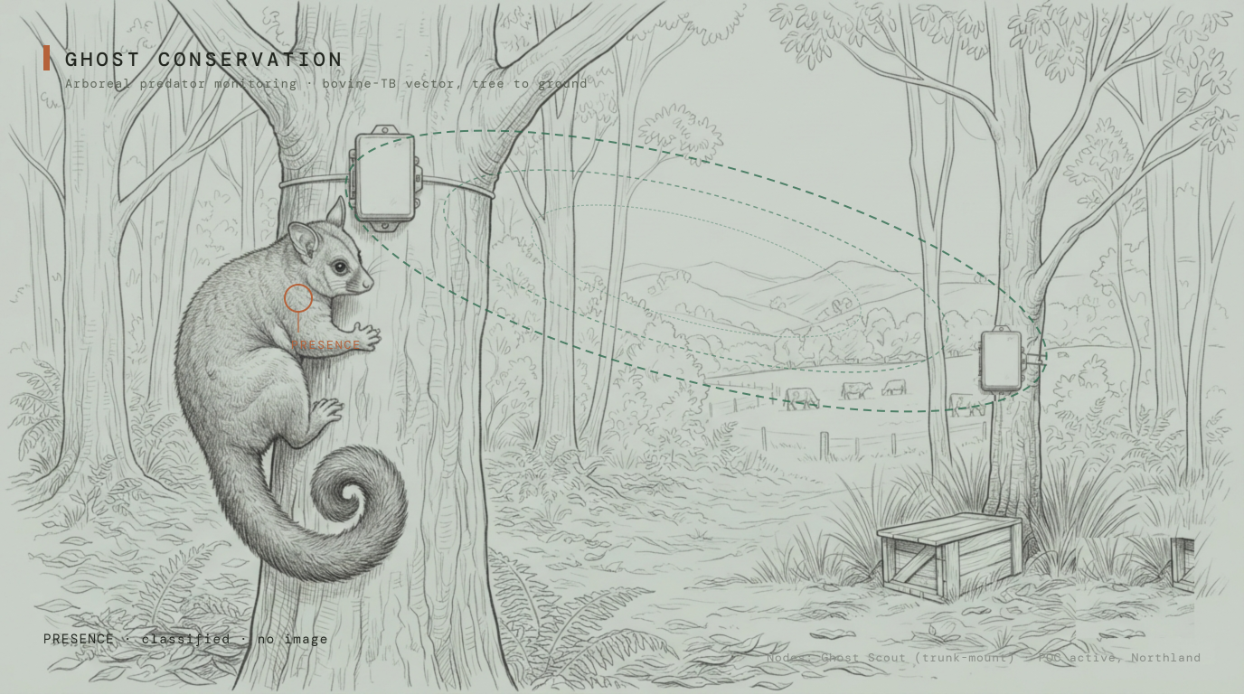 Ghost Conservation arboreal proof frame (schematic illustration)