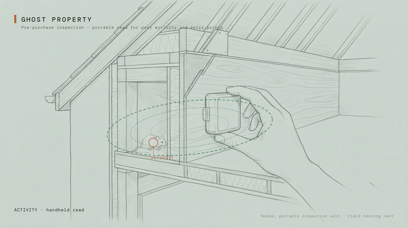 Ghost Property inspection proof frame (schematic illustration)